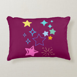Almofada Decorativa Travesseiro de Destaque das Estrelas