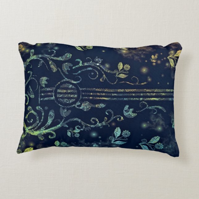 Almofada Decorativa Travesseiro de Destaque de Arte de Violão Flor (Verso)