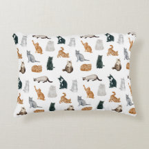 Travesseiro de Destaque de Gatos Reproduzíveis