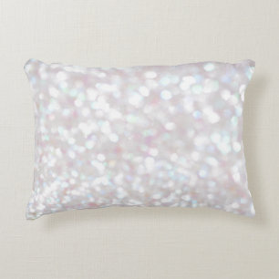 Almofada Decorativa Travesseiro de Destaque do Impressão Sparkle Branc