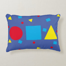 Almofada Decorativa Travesseiro de Destaque - Triângulo Quadrado com C