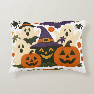Almofada Decorativa Travesseiro de Dia das Bruxas Bonito - Fantasmas A