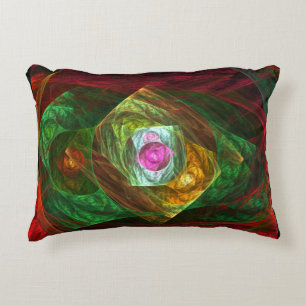 Almofada Decorativa Travesseiro de Ênfase Abstrato de Conexões Dinâmic