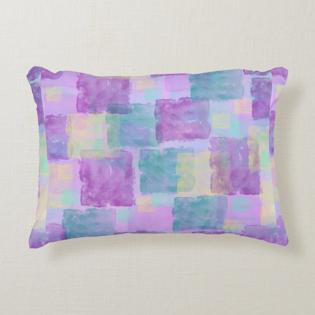 Almofada Decorativa Travesseiro de Ênfase Abstrato Púrpura (Frente)