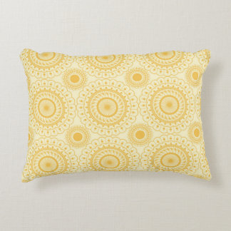Almofada Decorativa Travesseiro de Ênfase Amarelo e Dourado
