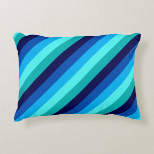 Almofada Decorativa Travesseiro de Ênfase Azul Icy Teal Strike