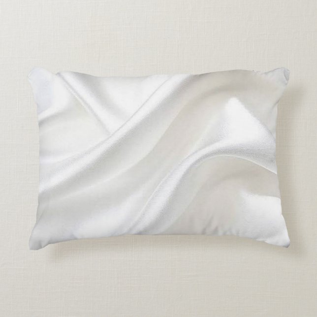 Almofada Decorativa Travesseiro de Ênfase Branco Faux (Frente)