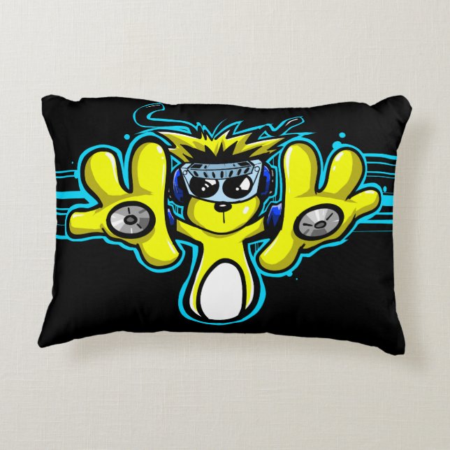 Almofada Decorativa Travesseiro de Ênfase de Áudio-1 (Verso)