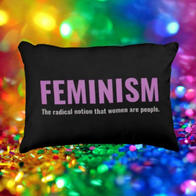 Almofada Decorativa Travesseiro de Ênfase de Citação Feminista - Decad (Criador carregado)