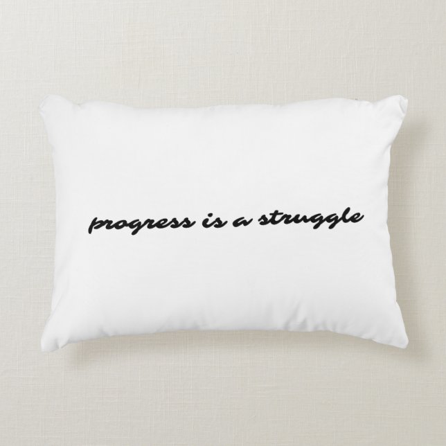 Almofada Decorativa Travesseiro de Ênfase de Progresso (Frente)