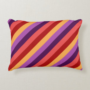 Almofada Decorativa Travesseiro de Ênfase de Violetas Vermelhas Cereja
