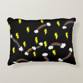 Almofada Decorativa Travesseiro De Ênfase Do Bolso De Relâmpago E Impr