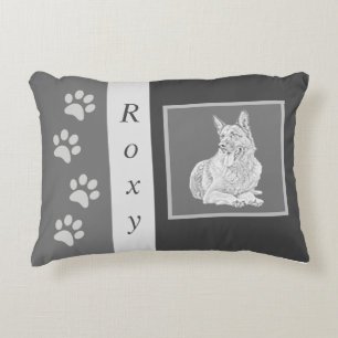 Almofada Decorativa Travesseiro de Ênfase do German shepherd Lápis Per