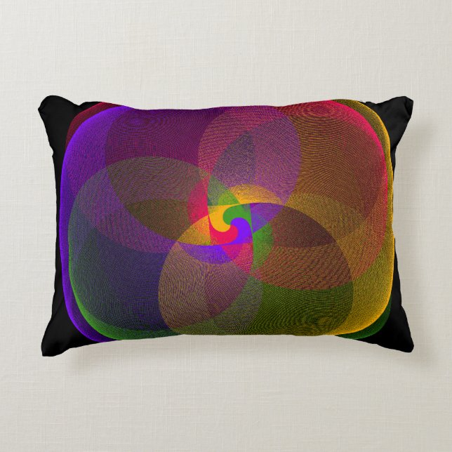 Almofada Decorativa Travesseiro de Ênfase Geométrica da Mistura de Cor (Frente)