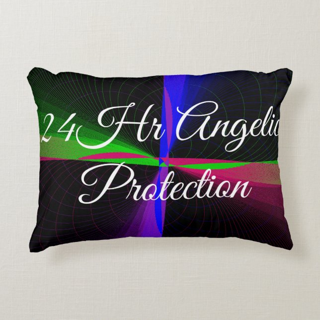 Almofada Decorativa Travesseiro de Ênfase Geométrica de Proteção Angél (Frente)