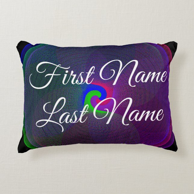 Almofada Decorativa Travesseiro de Ênfase Geométrica do Centro Fusível (Frente)