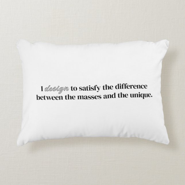 Almofada Decorativa Travesseiro de Ênfase I (Frente)