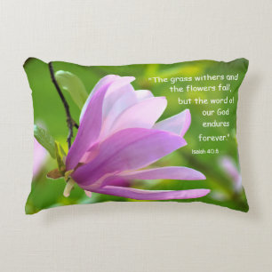 Almofada Decorativa Travesseiro de Ênfase lombar Isaiah 40:8