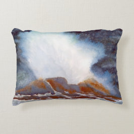 Almofada Decorativa Travesseiro de Ênfase Onda Oceânica