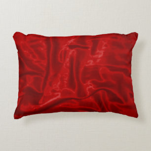 Almofada Decorativa Travesseiro de Ênfase Retangular Vermelho