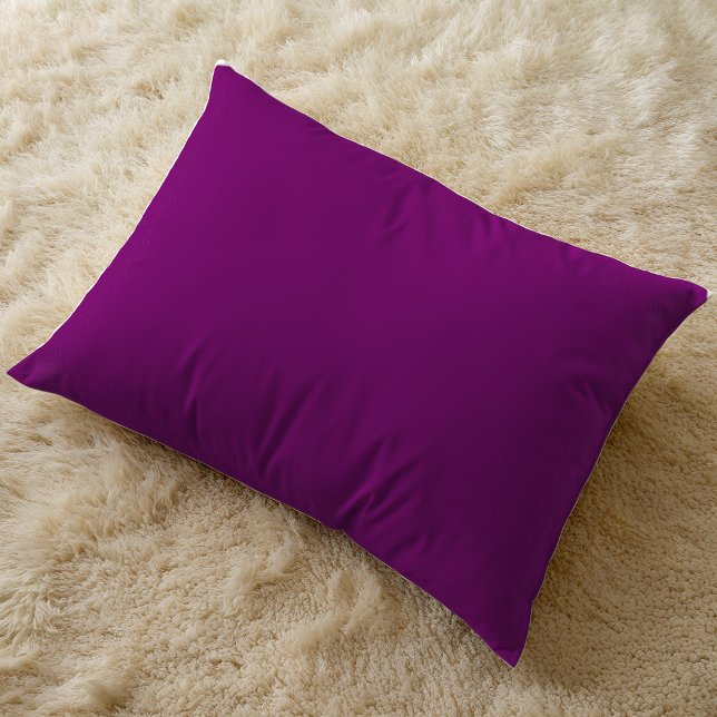 Almofada Decorativa Travesseiro de Ênfase Roxo (Purple Solid Bright Accent Pillow)