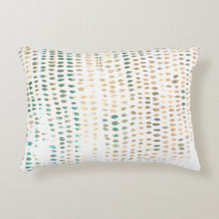 Almofada Decorativa Travesseiro de Ênfase Turquesa de Textura de Abstr