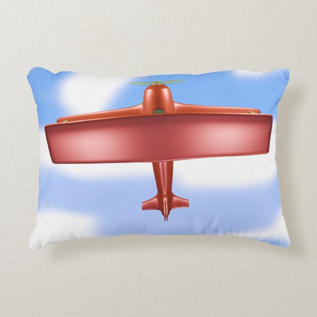 Almofada Decorativa Travesseiro de Ênfase Vermelha Voadora (Frente)