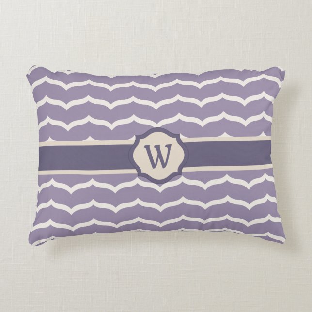 Almofada Decorativa Travesseiro de Ênfase Zigzag Flourado (Frente)