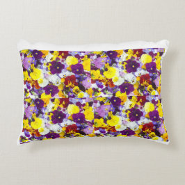 Almofada Decorativa Travesseiro de Flores Mistas