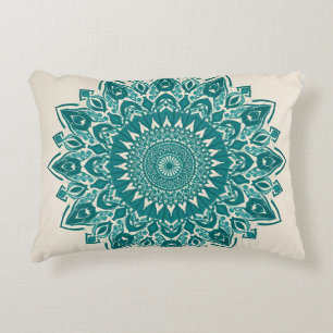 Almofada Decorativa Travesseiro de Mandala Árabe - Ênfase Geométrica T