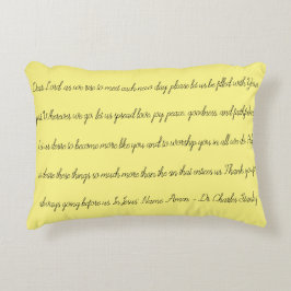 Almofada Decorativa Travesseiro de oração da manhã