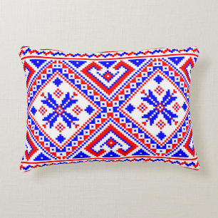 Almofada Decorativa Travesseiro de Padrão do Knted Folk Ucraniano