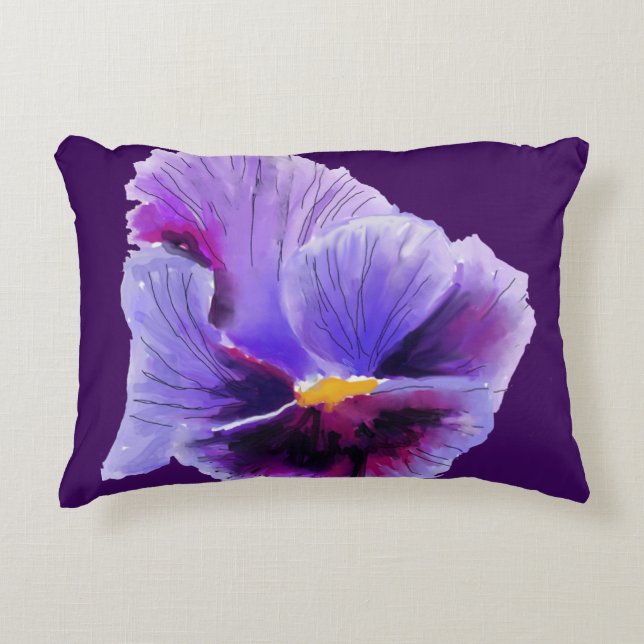 Almofada Decorativa Travesseiro de pão roxo (Frente)