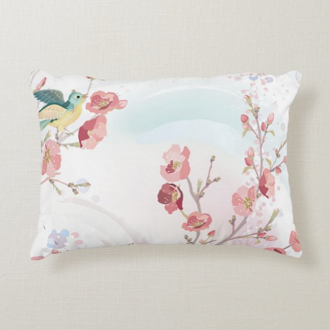 Almofada Decorativa Travesseiro de pássaro em destaque (Frente)