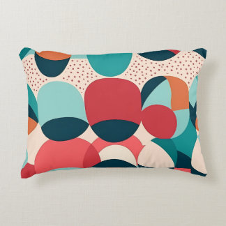 Almofada Decorativa Travesseiro de Pedregulho Abstrato Retro