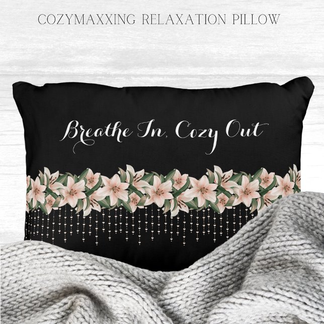 Almofada Decorativa Travesseiro de Relaxamento de Momentos Mindful Coz (Enhance your cozymaxxing sanctuary with the Cozymaxxing Mindful Moments Relaxation throw pillow)