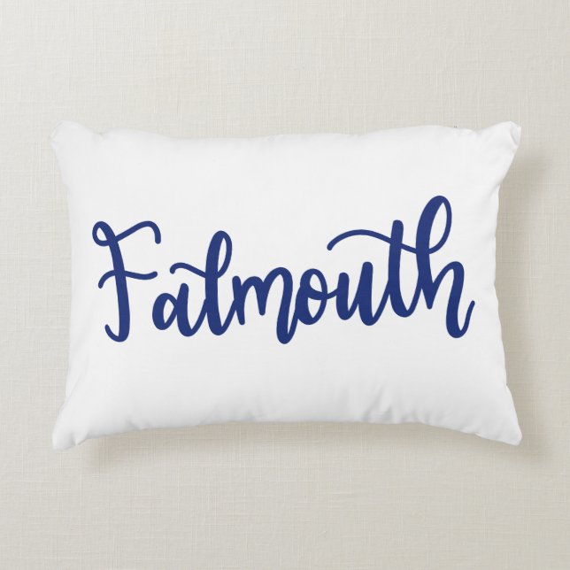 Almofada Decorativa Travesseiro de Scripts Falmouth Dainess (Frente)