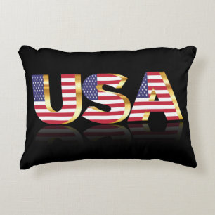 Almofada Decorativa Travesseiro de Sinalizador Americano
