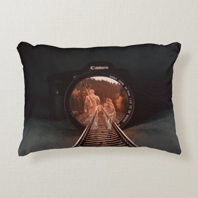 Almofada Decorativa Travesseiro de sombras místicas (Frente)