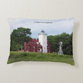 Almofada Decorativa travesseiro de sotaque de farol de 40 milhas