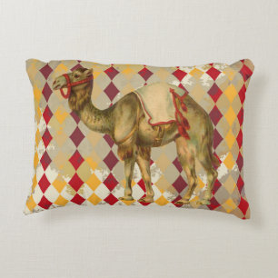 ALMOFADA DECORATIVA TRAVESSEIRO DE VINTAGEM DE CAMEL CIRCUS