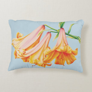 Almofada Decorativa Travesseiro decorativo alaranjado da pintura das