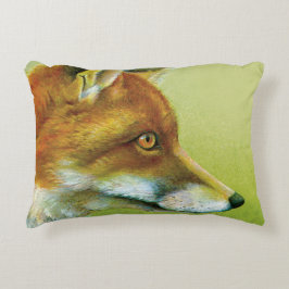 Almofada Decorativa Travesseiro decorativo de pintura de arte da Fox