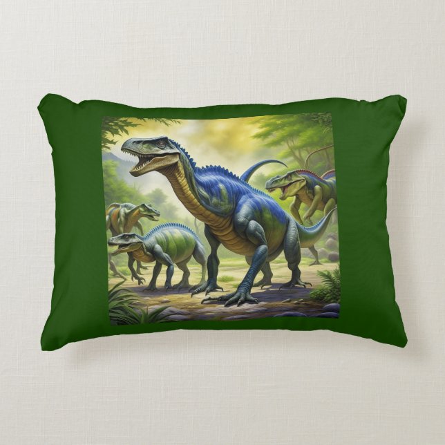 Almofada Decorativa Travesseiro decorativo Dino Jungle Adventure (Frente)