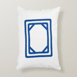 Almofada Decorativa Travesseiro Decorativo do Azulejo Dragão Azul Gijo