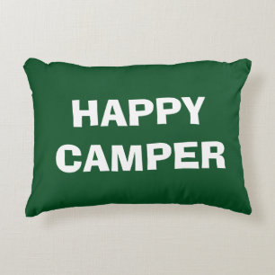 Almofada Decorativa Travesseiro decorativo FELIZ CAMPER para acampar o