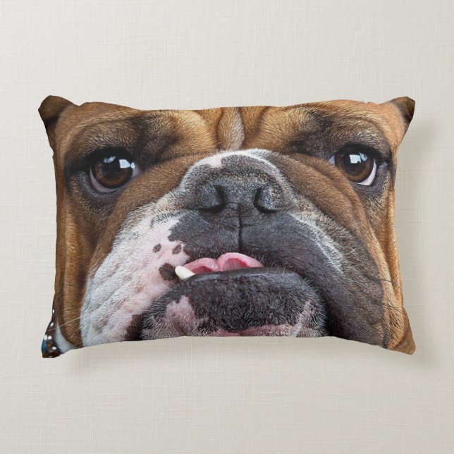Almofada Decorativa Travesseiro decorativo Inglês Bulldog (Frente)