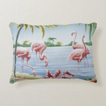 Travesseiro decorativo Turner Flamingo com cores v