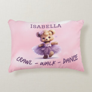 Almofada Decorativa Travesseiro Decorativo Urso Dançante Rosa Roxo