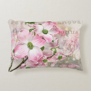 Almofada Decorativa Travesseiro decorativo Vintage Pink Dogwood Blosso